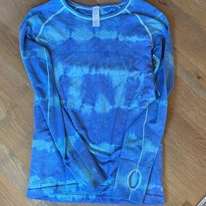 Ivivva Blue Tie-Dye Long Sleeve Shirt